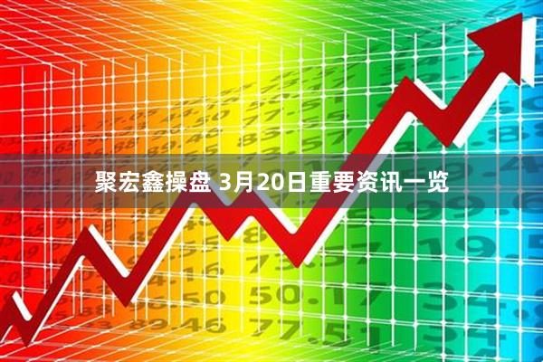 聚宏鑫操盘 3月20日重要资讯一览