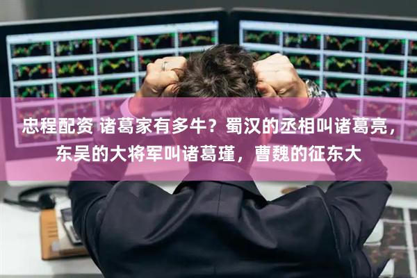 忠程配资 诸葛家有多牛？蜀汉的丞相叫诸葛亮，东吴的大将军叫诸葛瑾，曹魏的征东大